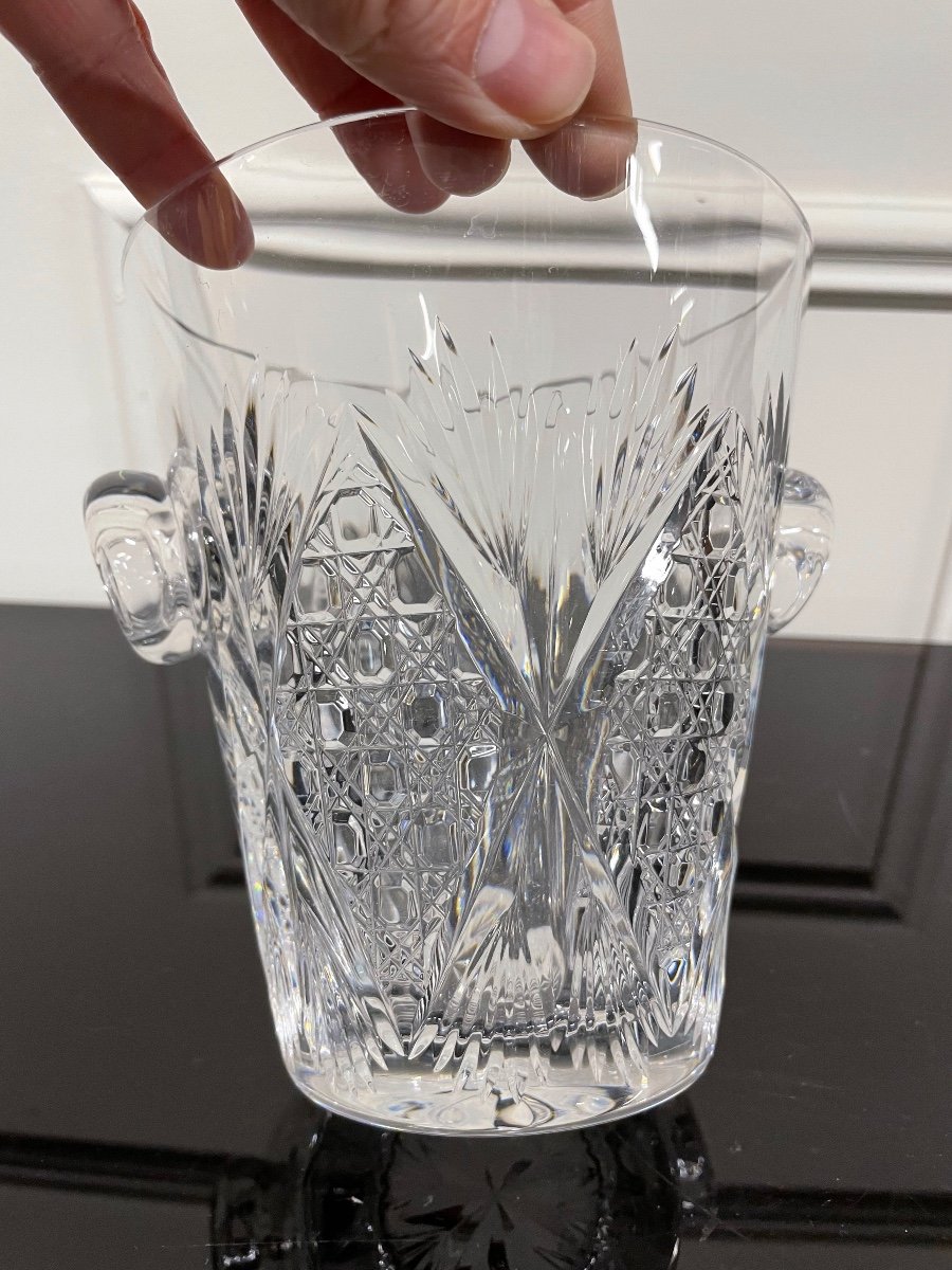 Saint Louis - Vologne Model Crystal Ice Bucket H: 14 Cm-photo-2