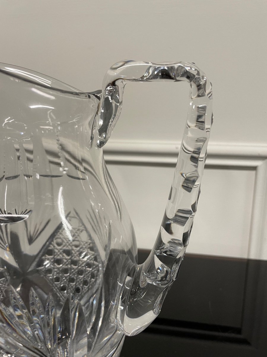 Saint Louis - Vologne Model Crystal Water Pitcher H: 23 Cm-photo-2