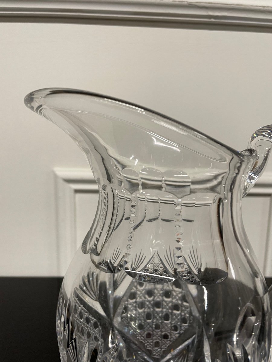 Saint Louis - Vologne Model Crystal Water Pitcher H: 23 Cm-photo-3