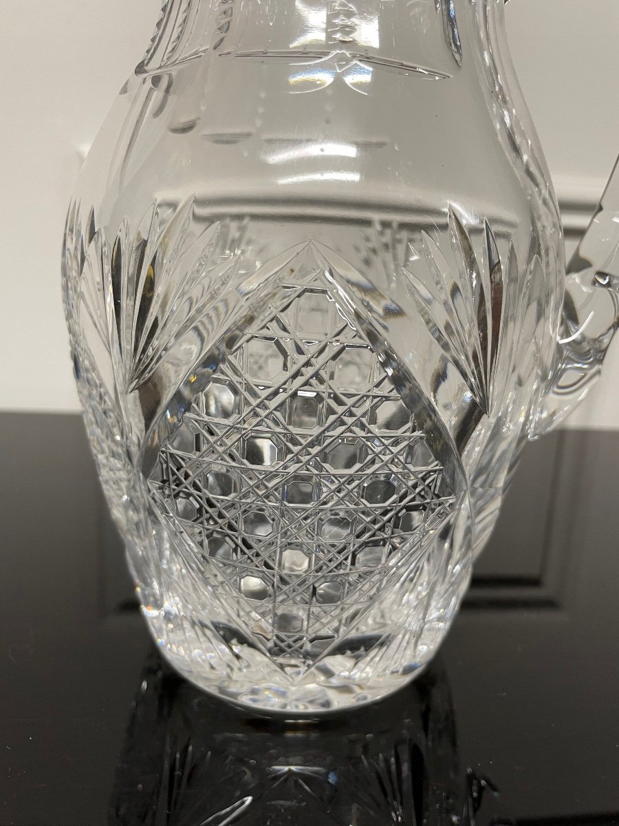 Saint Louis - Vologne Model Crystal Water Pitcher H: 23 Cm-photo-4