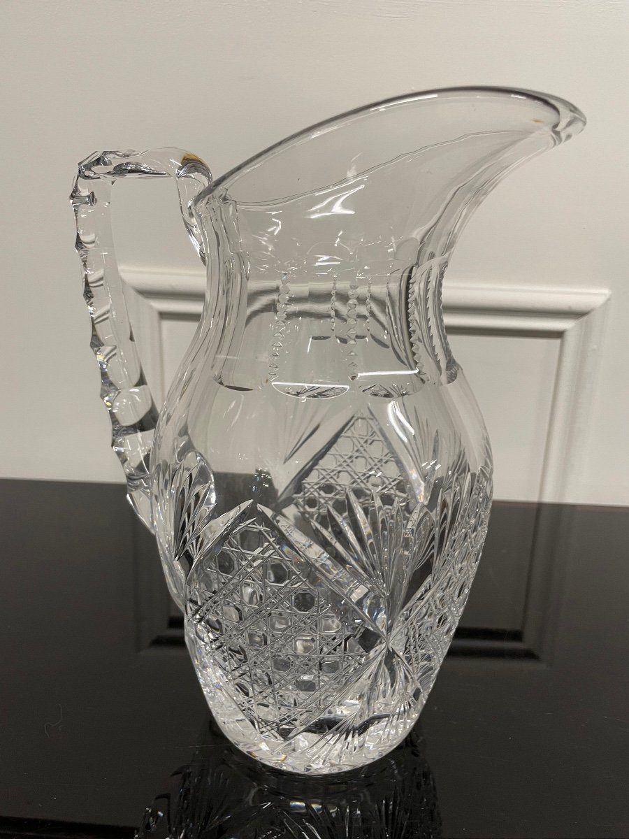 Saint Louis - Vologne Model Crystal Water Pitcher H: 23 Cm-photo-2