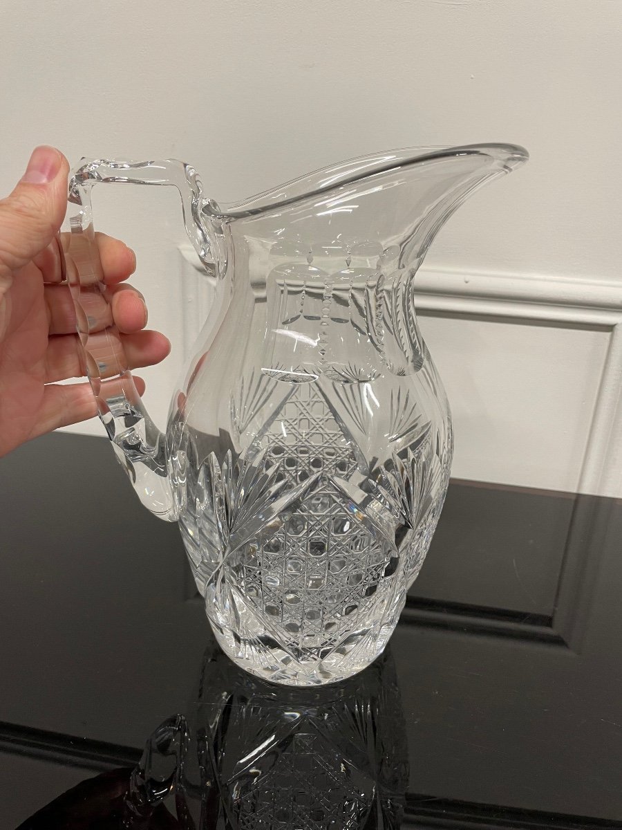 Saint Louis - Vologne Model Crystal Water Pitcher H: 23 Cm-photo-6