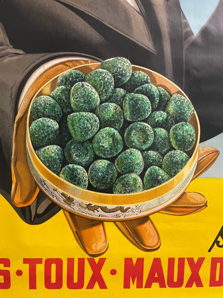 Affiche Publicitaire Originale Pastilles Valda Circa 1940-photo-4