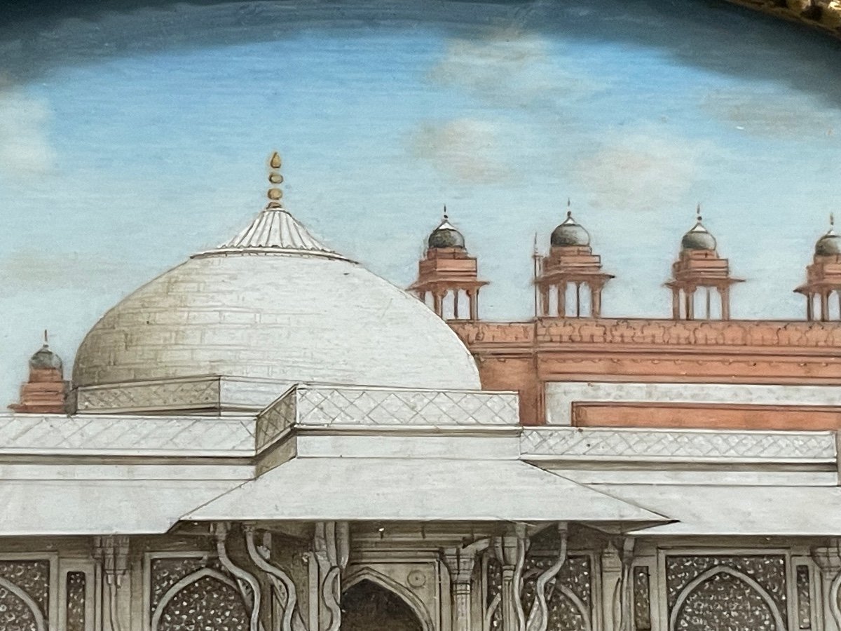 Miniature - View Of The Salim Chishti Tomb 19th-photo-4