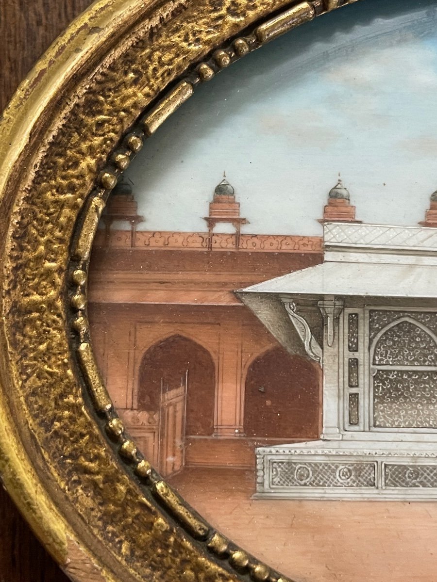 Miniature - View Of The Salim Chishti Tomb 19th-photo-2