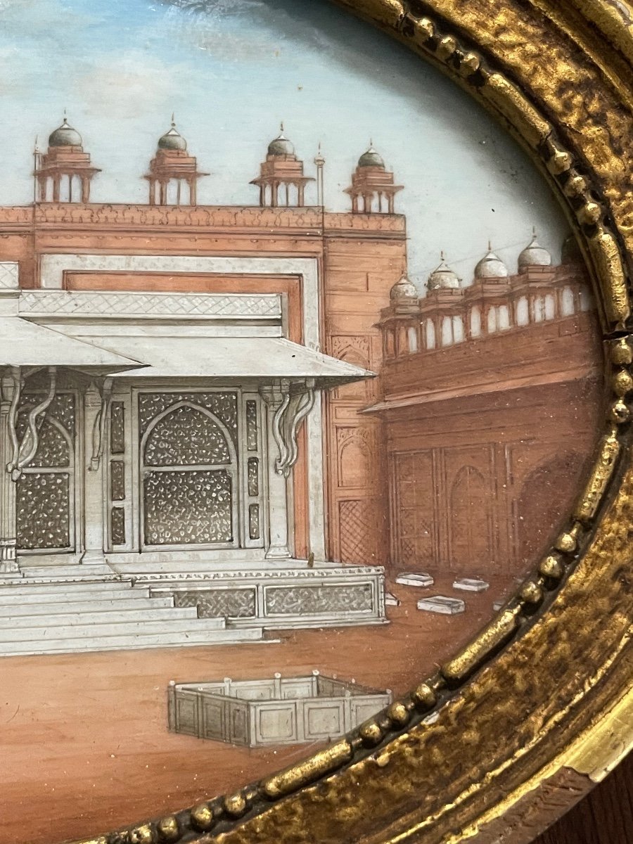 Miniature - View Of The Salim Chishti Tomb 19th-photo-3