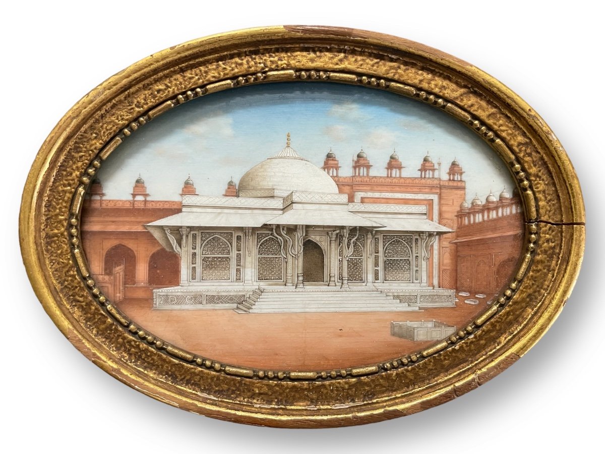 Miniature - View Of The Salim Chishti Tomb 19th