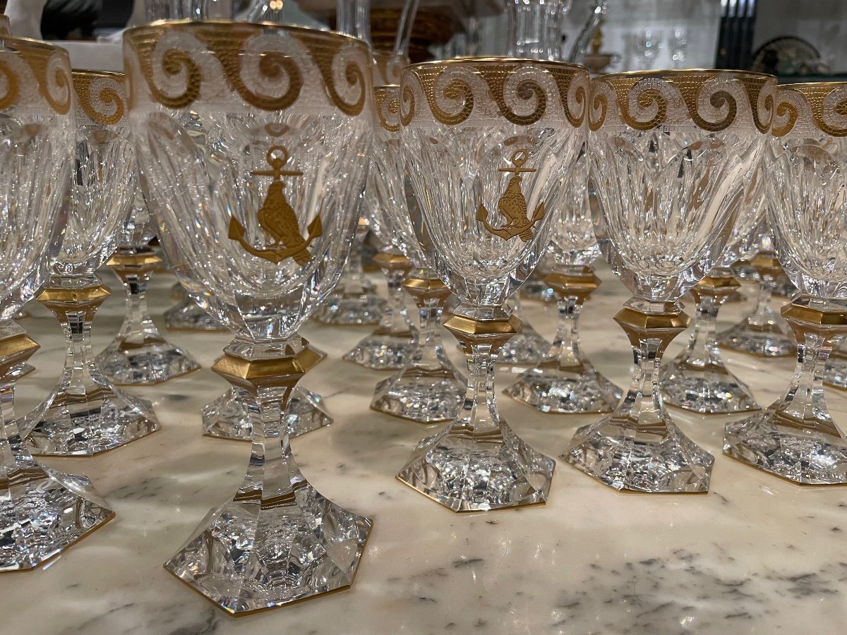 Saint Louis - Chambord Crystal Order Model 76 Pieces-photo-3