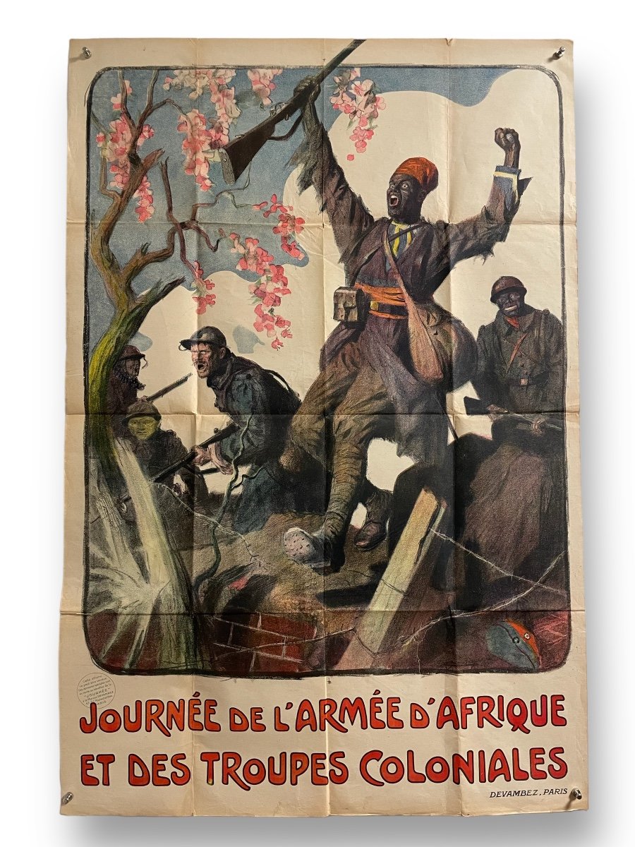 Lucien Jonas- Affiche Journée De L’armée D’Afrique Et Des Troupes Coloniales 1914 1918 