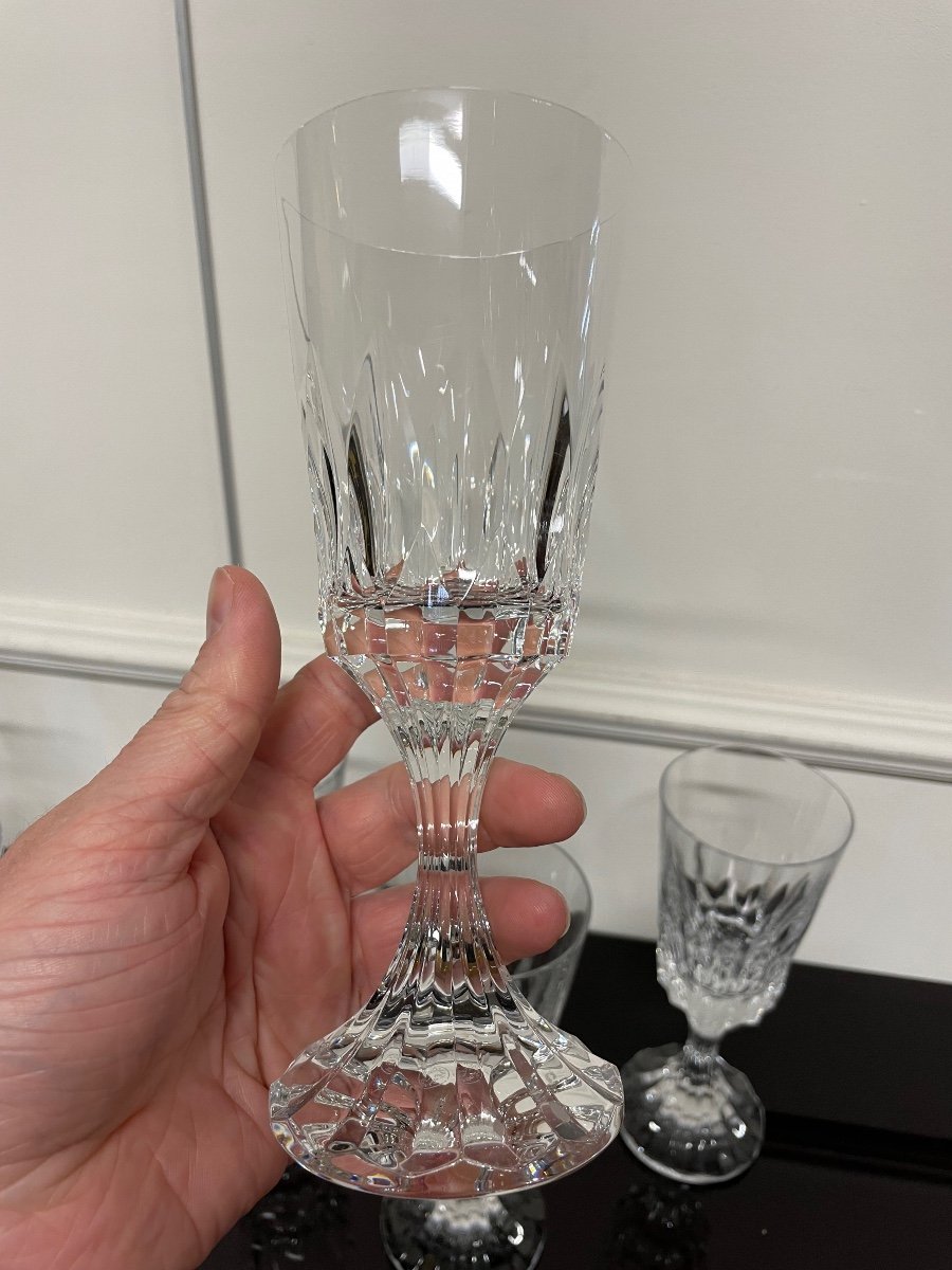 Baccarat - Assas Model 6 Crystal Water Glasses H: 19.5 Cm-photo-2