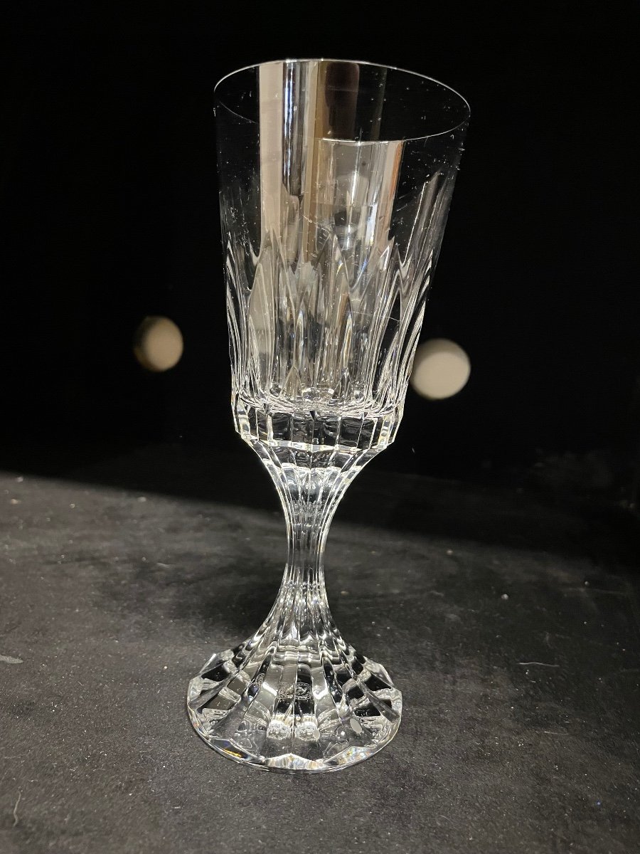 Baccarat - Assas Model 6 Crystal Water Glasses H: 19.5 Cm-photo-3