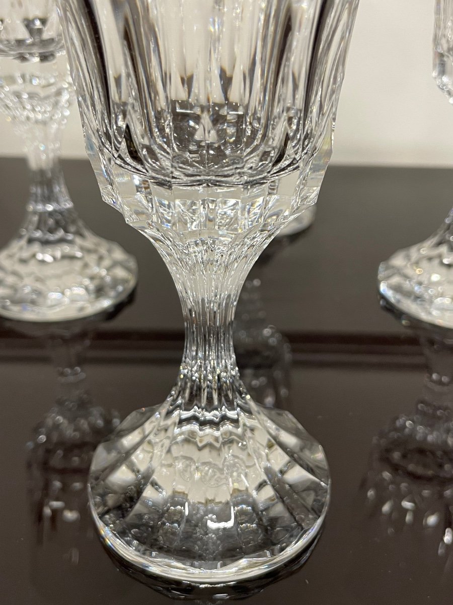 Baccarat - Assas Model 6 Crystal Wine Glasses H: 18 Cm-photo-3