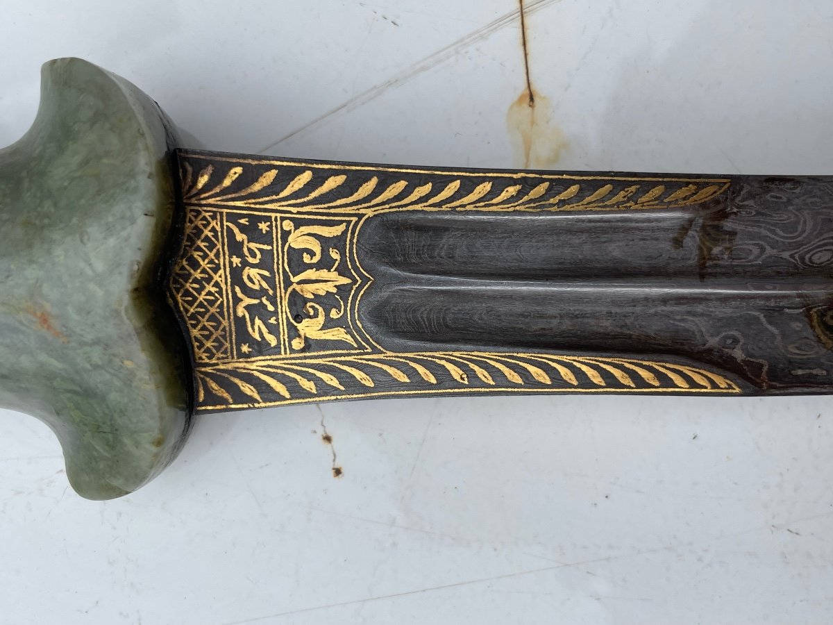 Khanjar Dagger India Jade 19th Century-photo-4