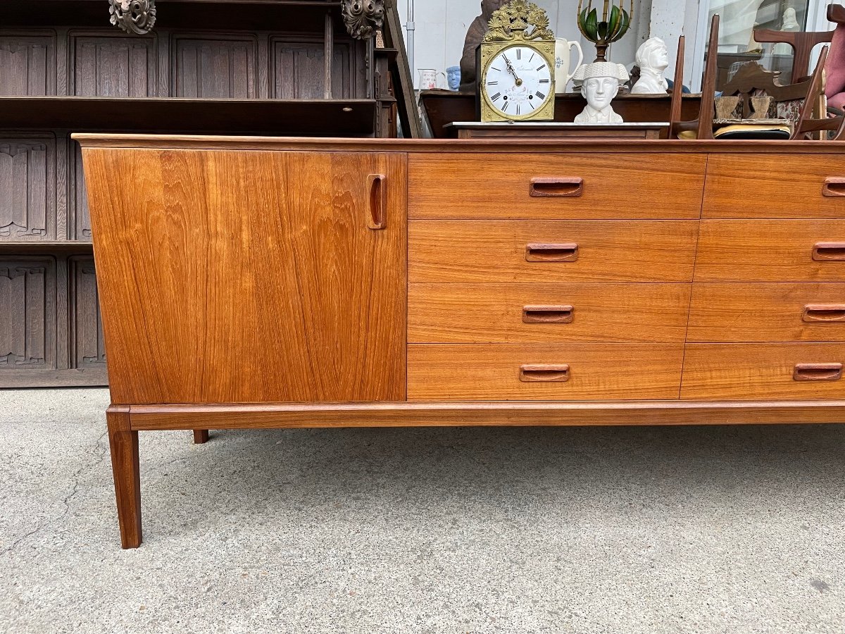 Scandinavian Teak Sideboard Circa 1960 198 Cm-photo-3