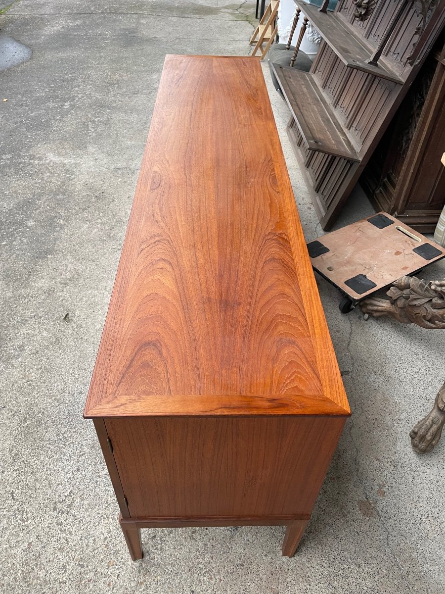 Scandinavian Teak Sideboard Circa 1960 198 Cm-photo-1