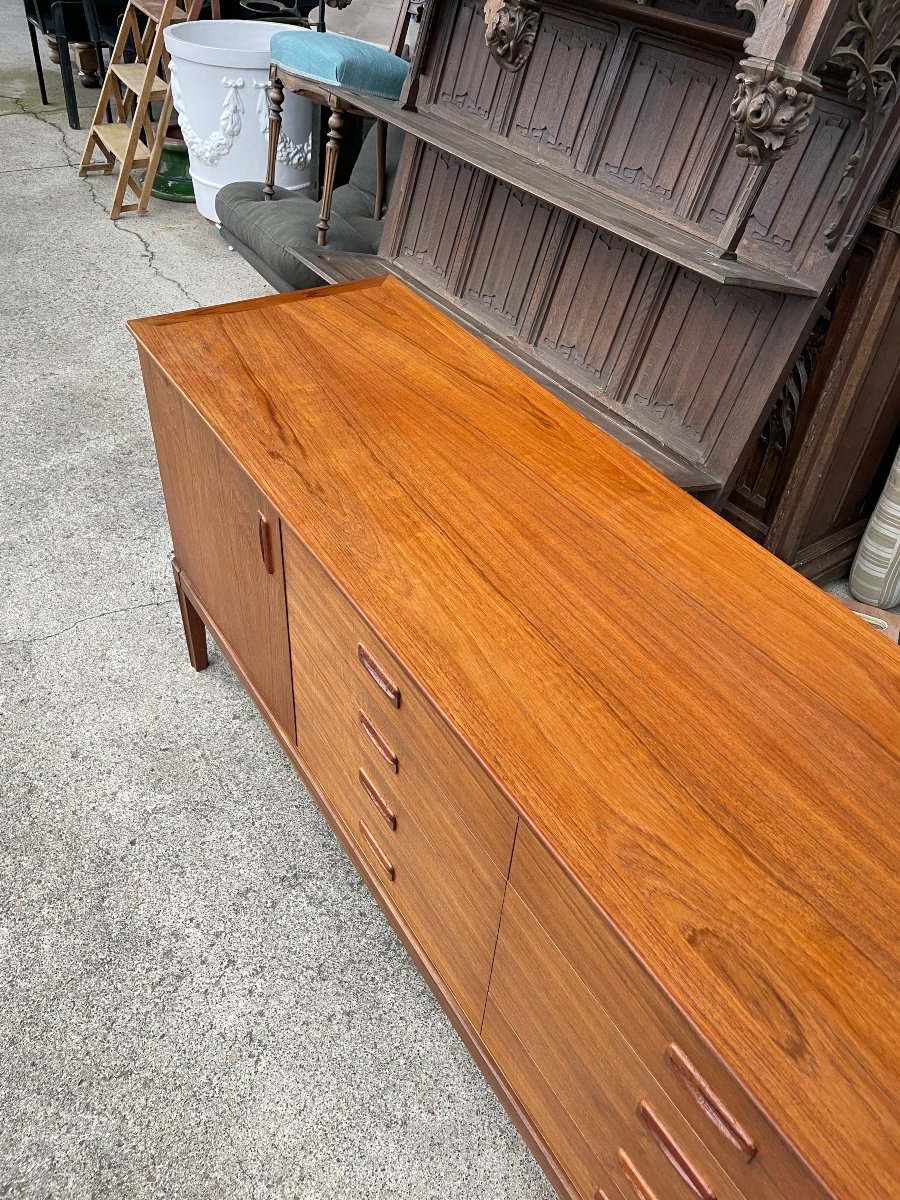 Scandinavian Teak Sideboard Circa 1960 198 Cm-photo-2