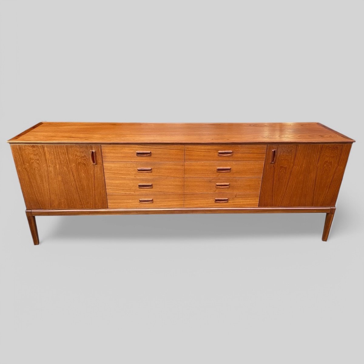 Enfilade Scandinave En Teck Circa 1960 198 Cm