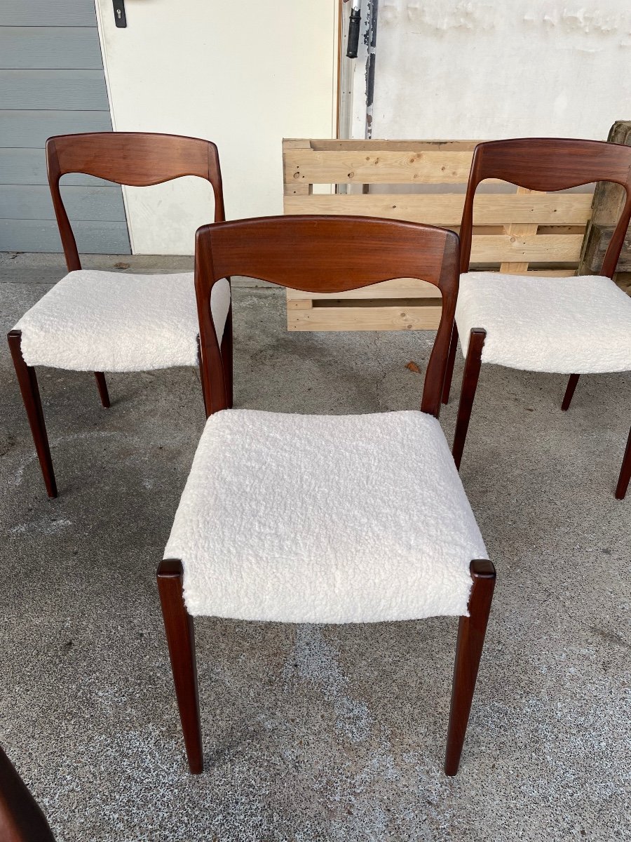 Série De 6 Chaises En Teck Style Scandinave Circa 1960-photo-1