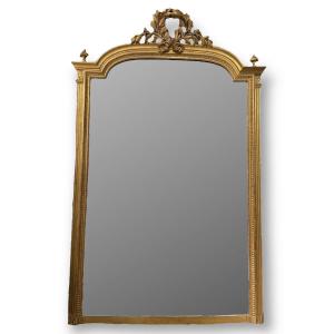 Miroir Doré Style Louis XVI H: 155 Cm