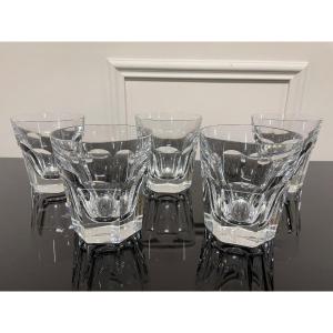 Baccarat - Harcourt Model 5 Whiskey Glasses H: 9.5 Cm