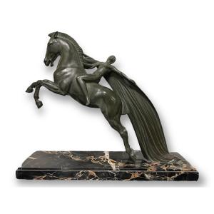 C. Charles - The Ride Sculpture Art Deco Max Le Verrier