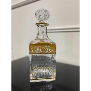 Saint Louis - Gold Crystal Thistle Whiskey Carafe