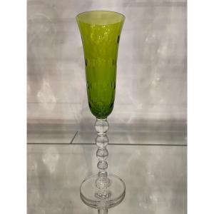 Saint Louis - Model Bubble Champagne Flute H: 24 Cm Bubbles