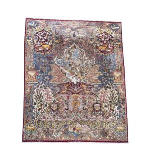 Important Tapis Kashmar En Laine Tapis Persan Iran 388 x 300