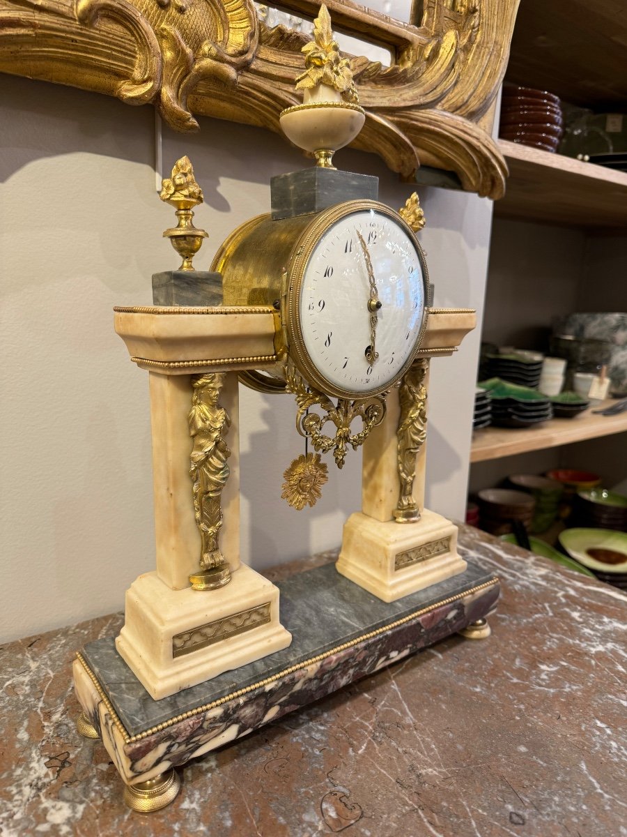 Louis XVI Period Portico Clock-photo-3