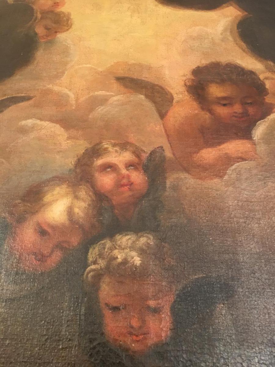 Table "the Madonna Of Divine Love" After Raphael Epoque 18-photo-3