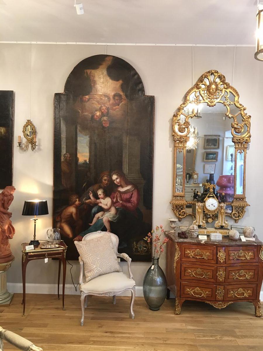 Table "the Madonna Of Divine Love" After Raphael Epoque 18-photo-7