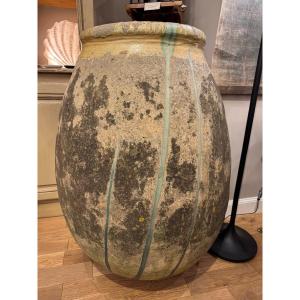 Large Biot Jar (105cm) 18th Century With Beautiful Green Flows