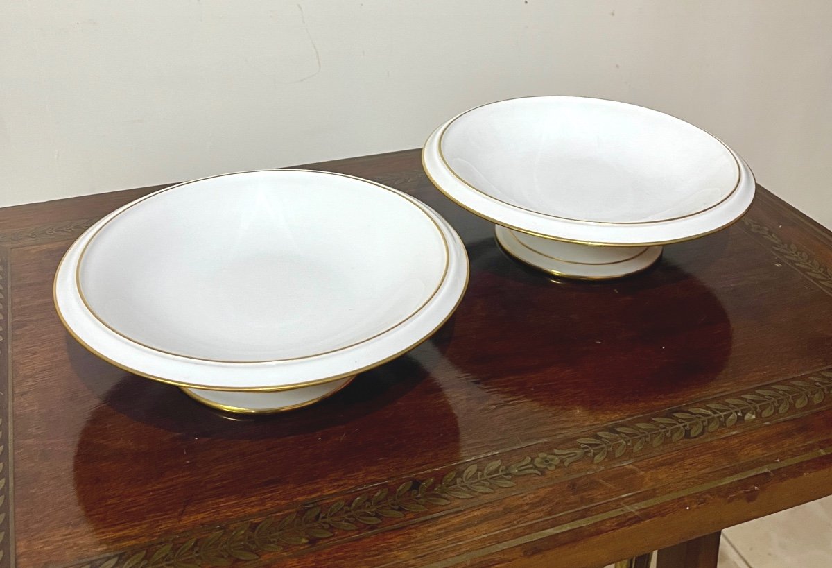 Pair Of Sèvres Porcelain Stemmed Bowls 