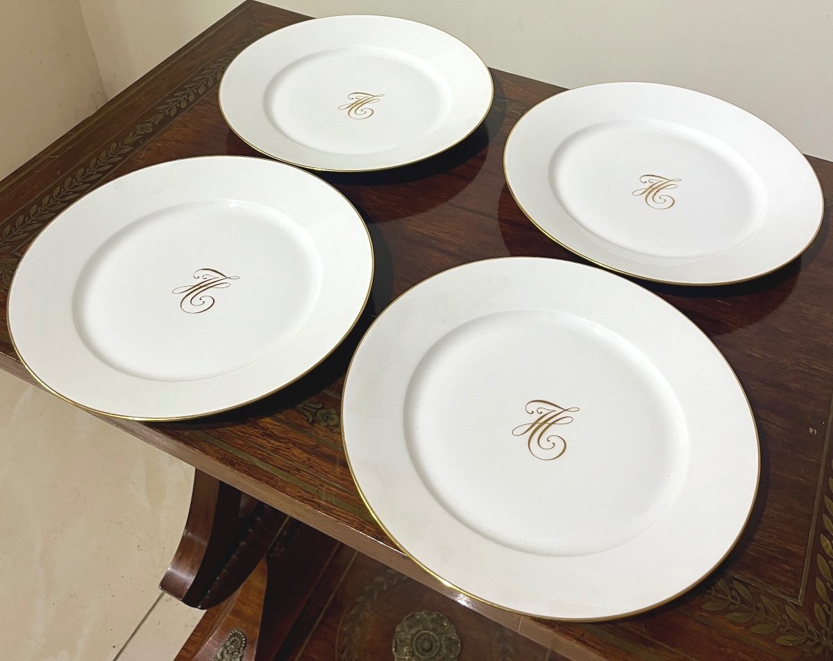 Set Of 12 Sèvres Porcelain Plates-photo-5