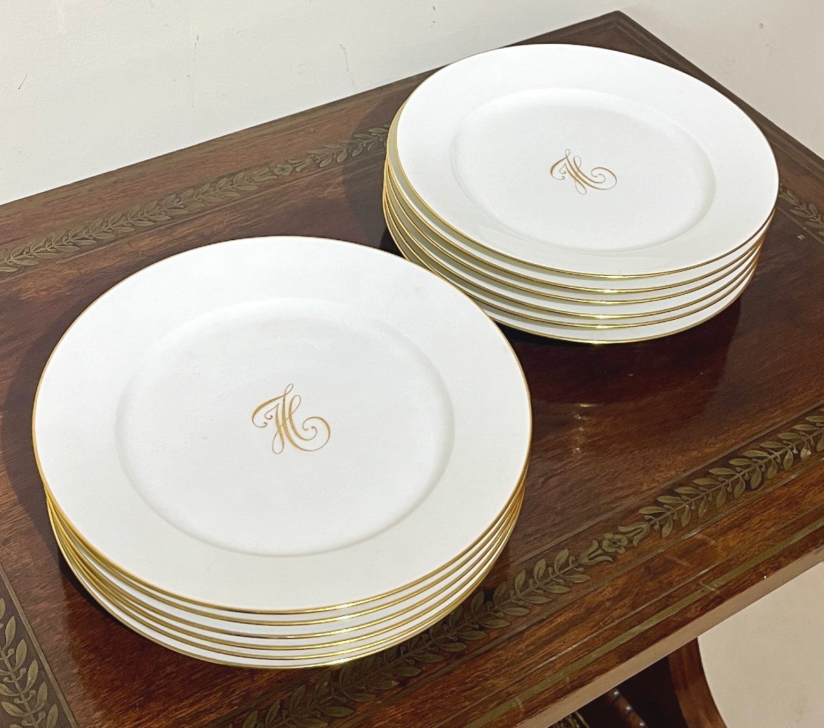 Set Of 12 Sèvres Porcelain Plates-photo-7