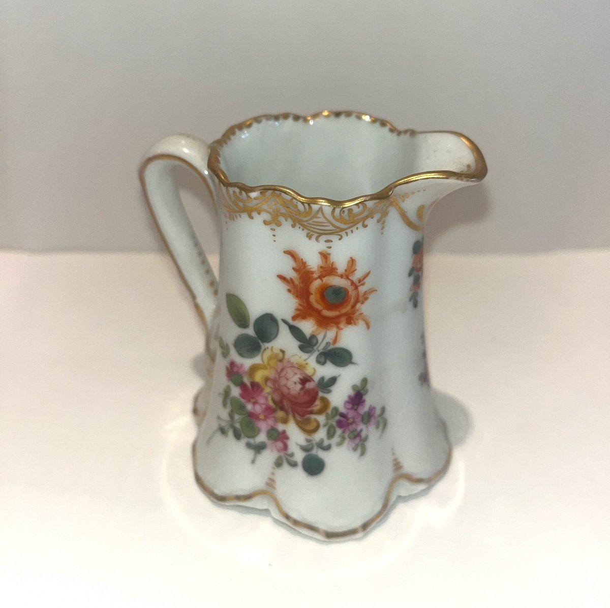 Creamer Milk Pot Porcelain De Paris 19th Century-photo-5