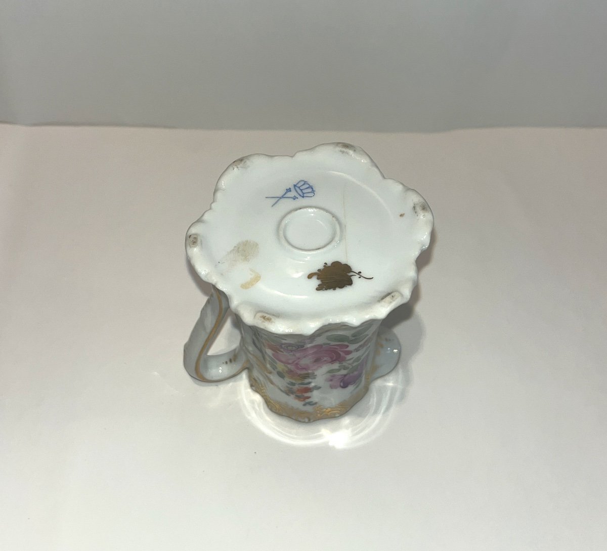 Crémier Pot à Lait En Porcelaine De Paris XIXème Siècle-photo-7