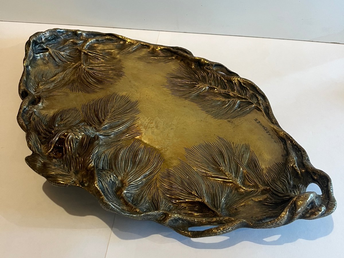 Coin Tray In Bronze Signed A. Marionnet-photo-8