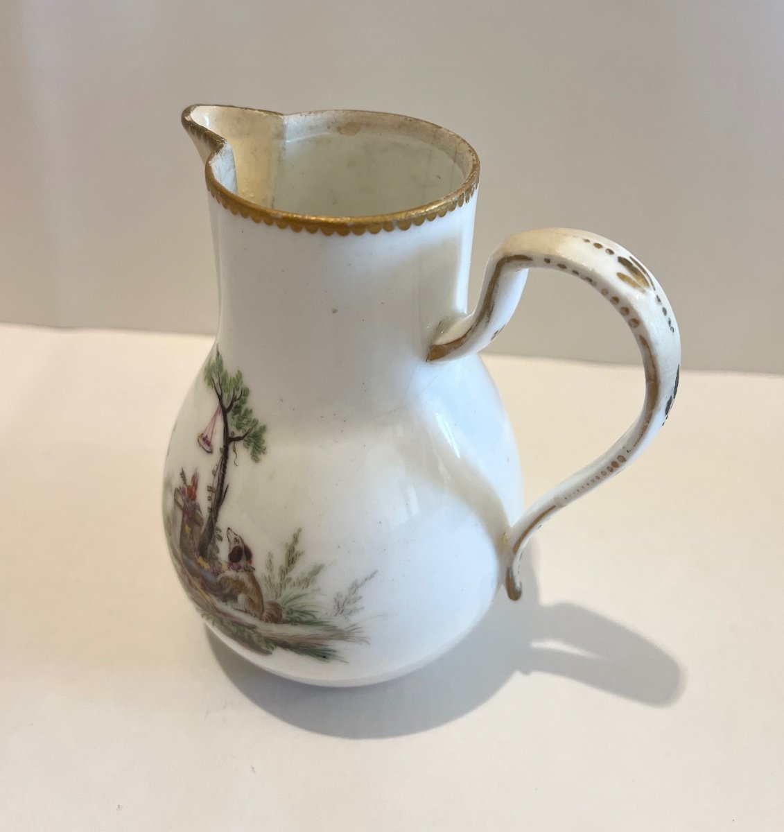 Creamer Milk Pot From Saxe In Porcelain Late 18th Century, Early 19th Century-photo-3