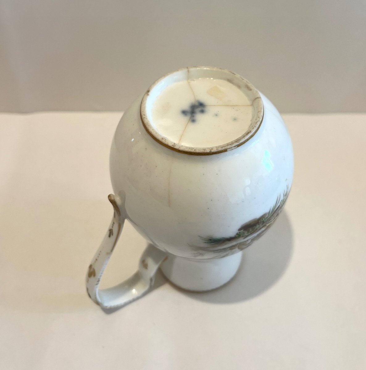 Creamer Milk Pot From Saxe In Porcelain Late 18th Century, Early 19th Century-photo-4