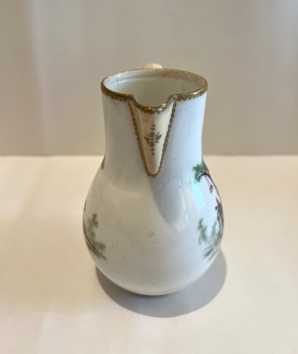 Creamer Milk Pot From Saxe In Porcelain Late 18th Century, Early 19th Century-photo-3