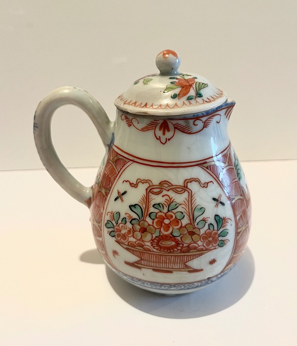 Milk Pot Creamer Compagnie Des Indes In Chinese Porcelain Qianlong Period-photo-2