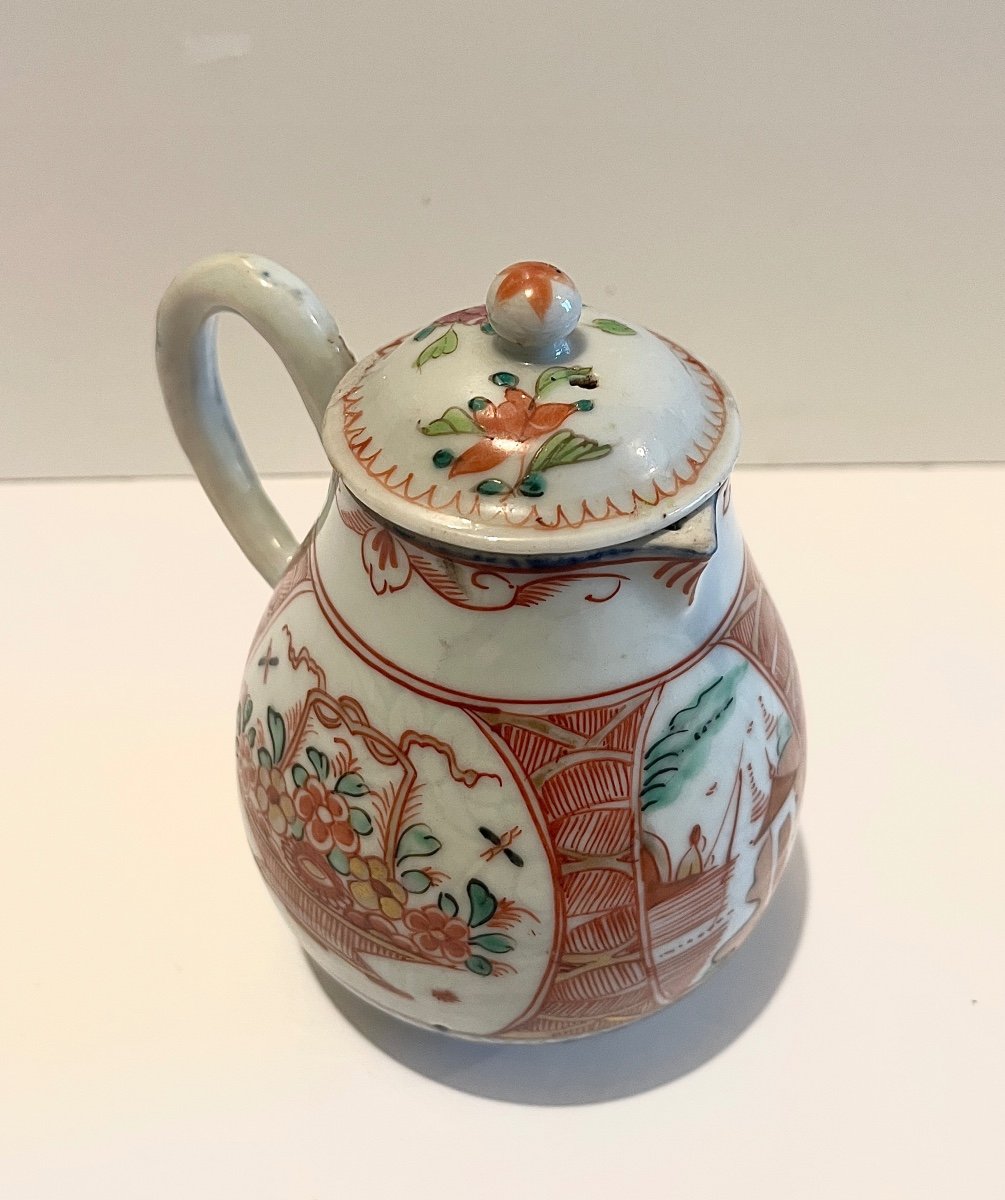 Milk Pot Creamer Compagnie Des Indes In Chinese Porcelain Qianlong Period-photo-4