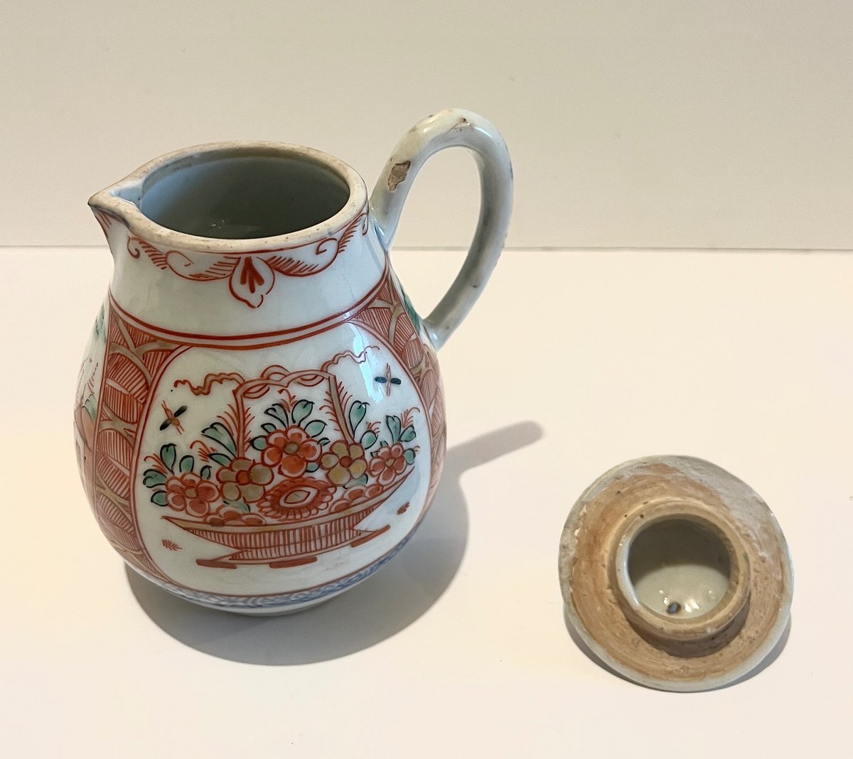 Milk Pot Creamer Compagnie Des Indes In Chinese Porcelain Qianlong Period-photo-6