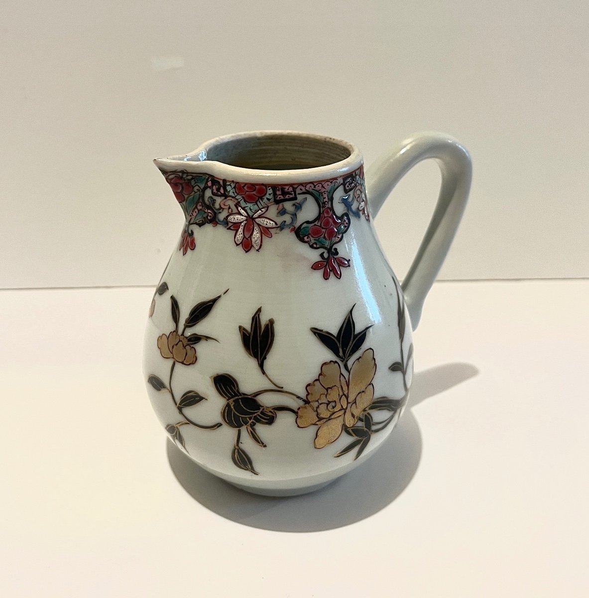 Milk Pot Creamer Compagnie Des Indes In Chinese Porcelain Qianlong Period Flower Decor