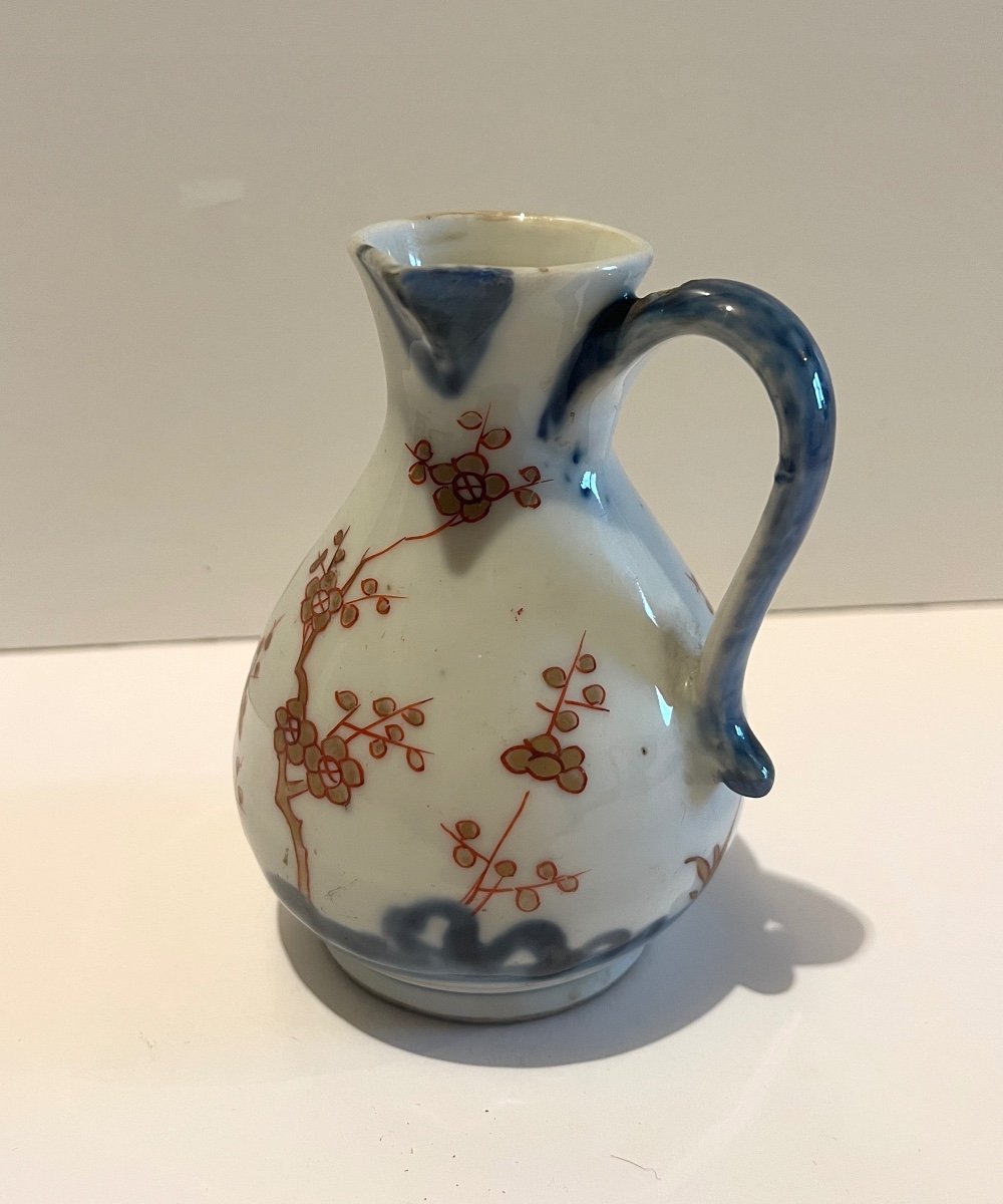 Pot à Lait Ou à Huile En Porcelaine d'Arita, Japon XVIIIème Siècle-photo-1