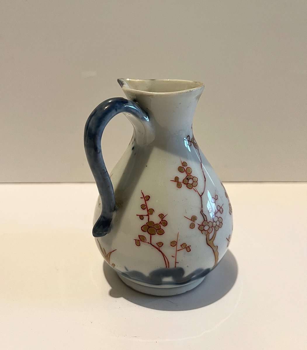 Pot à Lait Ou à Huile En Porcelaine d'Arita, Japon XVIIIème Siècle-photo-3