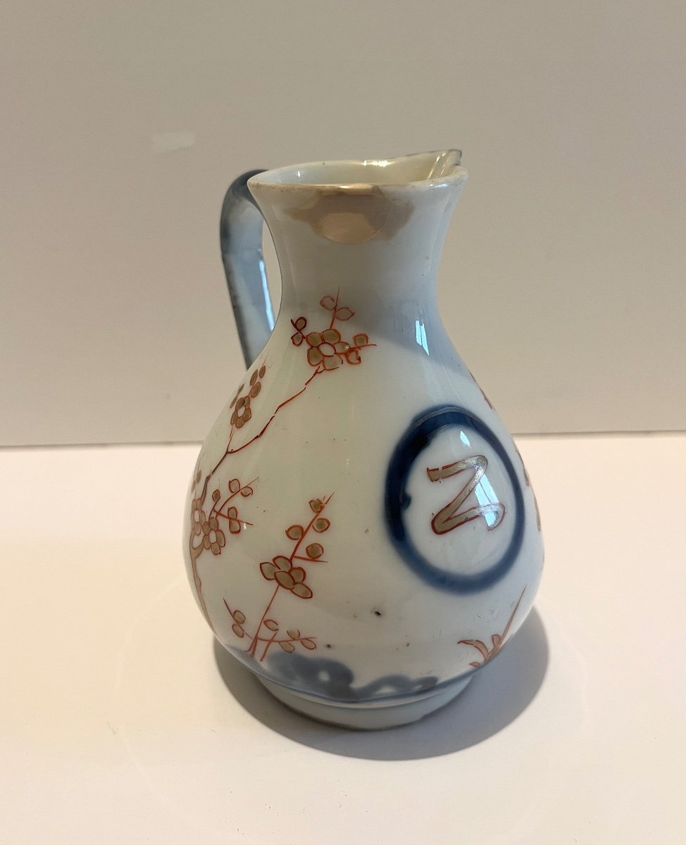 Pot à Lait Ou à Huile En Porcelaine d'Arita, Japon XVIIIème Siècle-photo-5