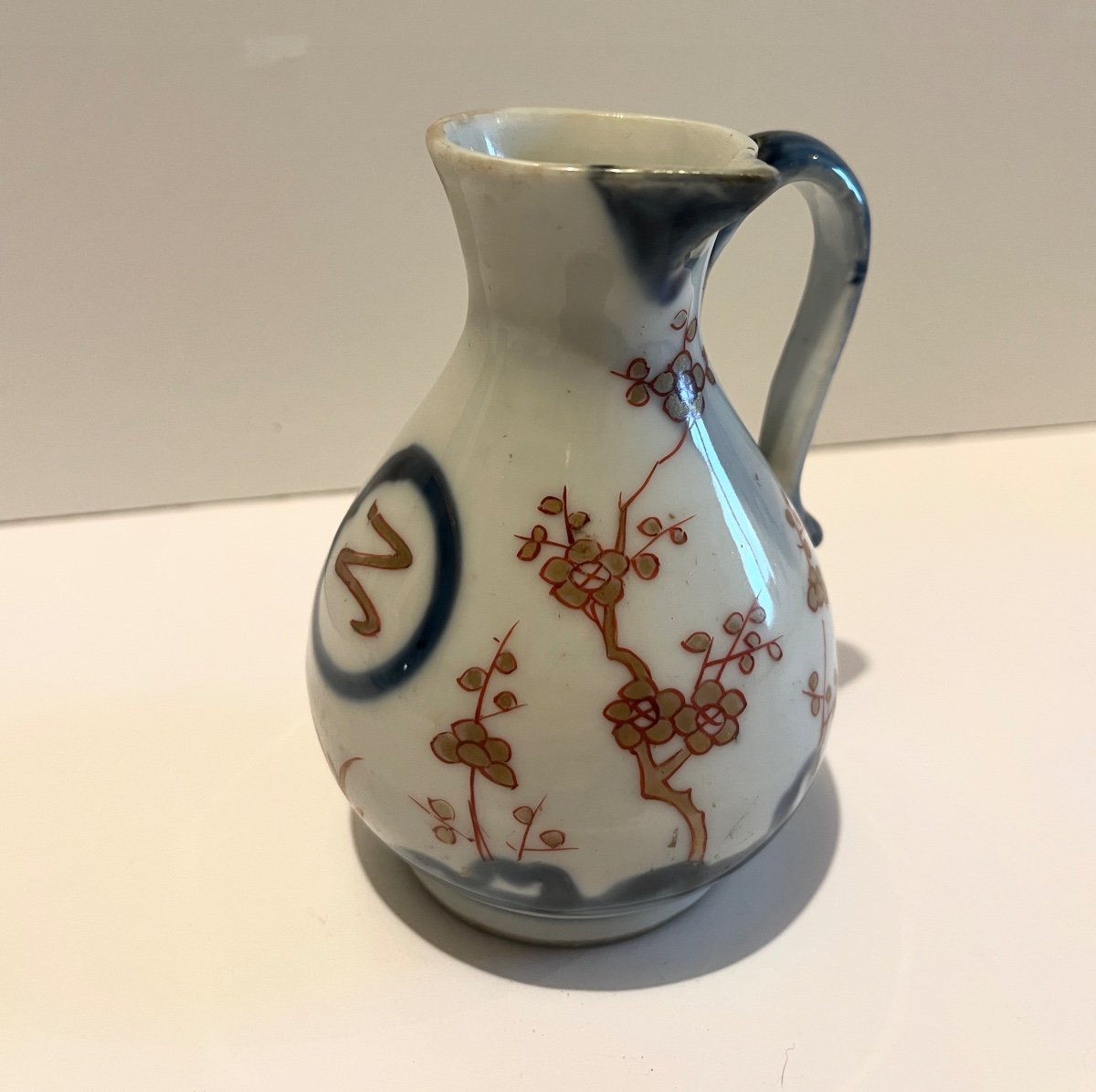 Pot à Lait Ou à Huile En Porcelaine d'Arita, Japon XVIIIème Siècle-photo-6