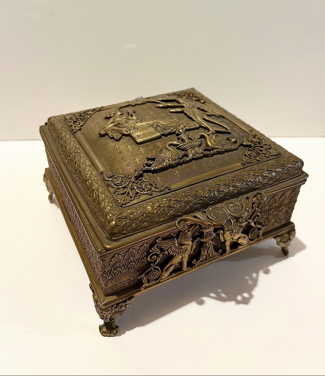 Bronze Jewelry Box 19th Century -photo-5